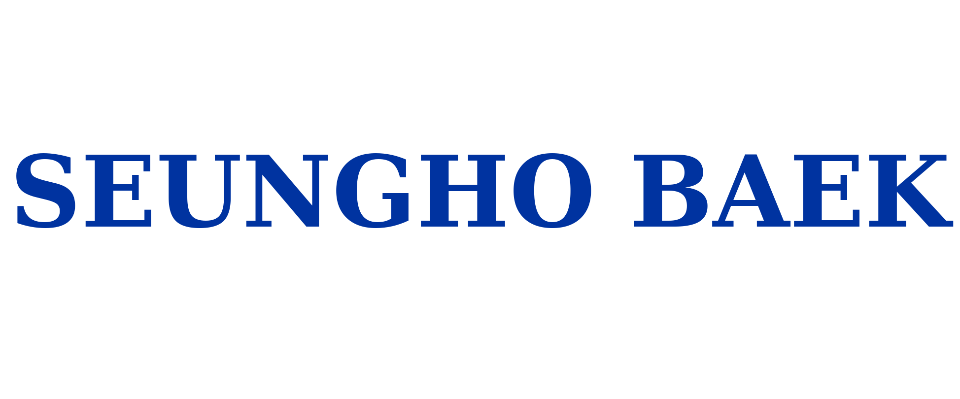 Seungho Baek Logo
